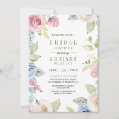 Soft Spring Floral Foto Vrijgezellenfeest Kaart (Voorkant)