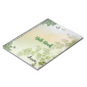 Soft Spring Leaves & Floral Pastel Background Notitieboek (Linkerzijde)