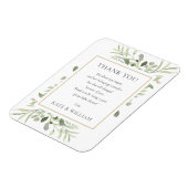 Soft Spring Leaves Greenery Baby shower Poem Magneet (Linkerzijde)