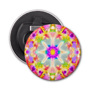 Soft Spring Pastels Tie Dye Patroon Button Flesopener