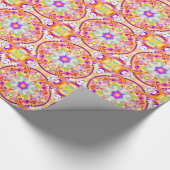Soft Spring Pastels Tie Dye Patroon Cadeaupapier (Hoek)