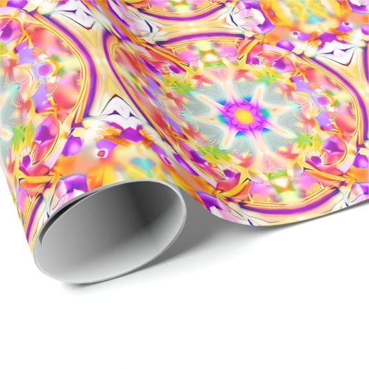 Soft Spring Pastels Tie Dye Patroon Cadeaupapier (Rol Hoek)