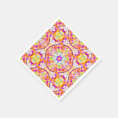 Soft Spring Pastels Tie Dye Patroon Servet (Hoek)