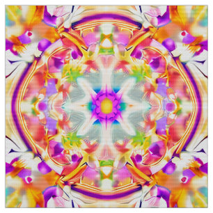 Soft Spring Pastels Tie Dye Patroon Stof