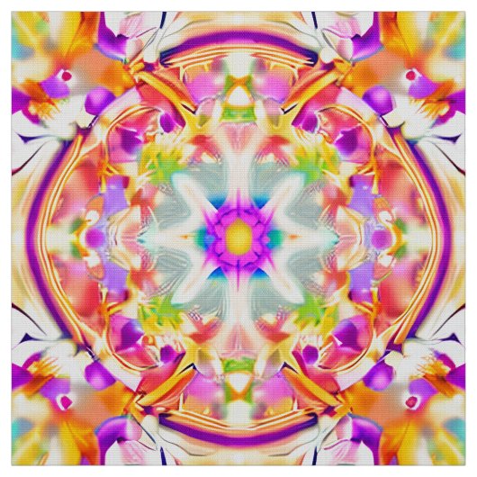 Soft Spring Pastels Tie Dye Patroon Stof (Swatch)