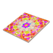 Soft Spring Pastels Tie Dye Patroon Tegeltje (Zijkant)