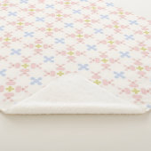 Soft Spring Petal Tile Sherpa Deken (3/4)