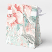 Soft Spring Summer Floral Greenery Elegant Wedding Bedankdoosjes (Achterkant)