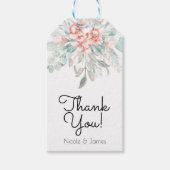 Soft Spring Summer Floral Greenery Elegant Wedding Cadeaulabel (Voorkant)