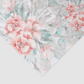 Soft Spring Summer Floral Greenery Elegant Wedding Tissuepapier (Detail)