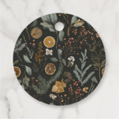 Soft Spruce Green Gepersonaliseerde Kerstcadeau Ta Bedankjes Labels (Achterkant)