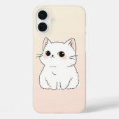 Soft & Stijlvolle Cat Lover's iPhone 16 Hoesje (Achterkant)