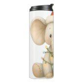 Soft Stitches Elephant Christmas Thermal Tumbler Thermosbeker (Gedraaid links)