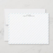 Soft Stripe Note Card Kaart (Voorkant)
