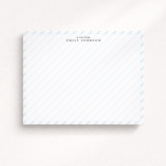 Soft Stripe Note Card Kaart