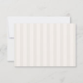 Soft Stripes Wedding RSVP Kaartje (Achterkant)
