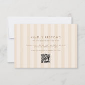 Soft Stripes Wedding RSVP Kaartje (Voorkant)