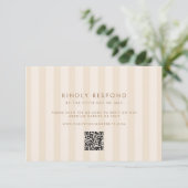 Soft Stripes Wedding RSVP Kaartje (Staand voorkant)