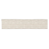Soft Stylish Taupe Stripe Cottage Korte Tafelloper (Horizontaal)