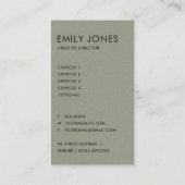 SOFT SUBTLE AQUA MODERN ABSTRACTE GEOMETRISCHE ART VISITEKAARTJE (Achterkant)