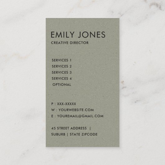 SOFT SUBTLE AQUA MODERN ABSTRACTE GEOMETRISCHE ART VISITEKAARTJE (Achterkant)