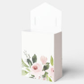 SOFT SUBTLE BLUSH PINK ROSE FLORAL VRIJGEZELLENFEE BEDANKDOOSJES (Geopend)