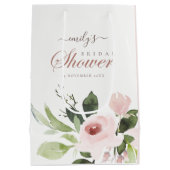 SOFT SUBTLE FLORAL BLUSH PINK ROSE VRIJGEZELLENFEE MEDIUM CADEAUZAKJE (Achterkant)