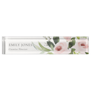 SOFT SUBTLE KLEUR WASSE BLUSH PINK FLORAL BUNCH NAAMBORDJE