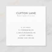 SOFT SUBTLE PASTEL AQUA BLUE GOLD ABSTRACT ORGANIS VIERKANTE VISITEKAARTJE (Achterkant)