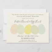 SOFT SUBTLE PASTEL EASTER EIEREN BRUNCH EN EGG HUN KAART (Voorkant)