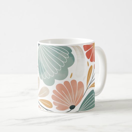 Soft Summer Floral Koffiemok (Voorkant rechts)