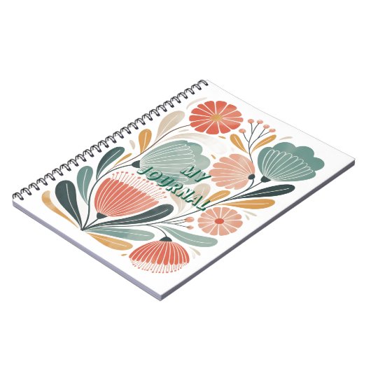Soft Summer Floral Spiral Photo Notebook Notitieboek (Linkerzijde)