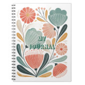 Soft Summer Floral Spiral Photo Notebook Notitieboek (Voorkant)