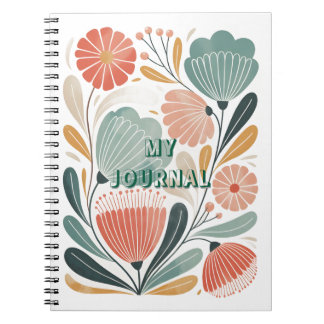 Soft Summer Floral Spiral Photo Notebook Notitieboek