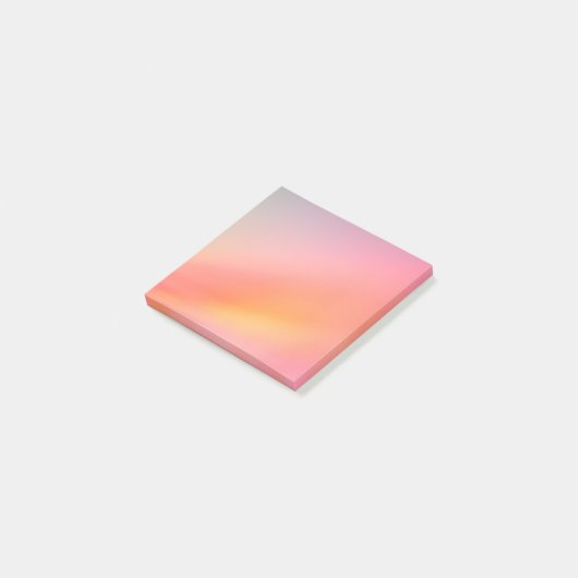 Soft Sunset Gradient Post-it Notes – Dromerige pas (Schuin)