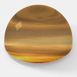 Soft Sunset Skies Paperweight