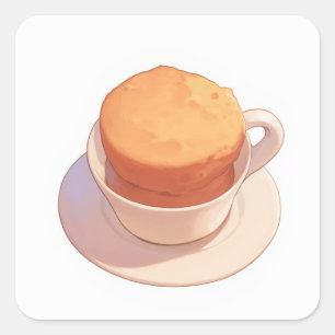 Soft Sweet Art Vierkante Sticker