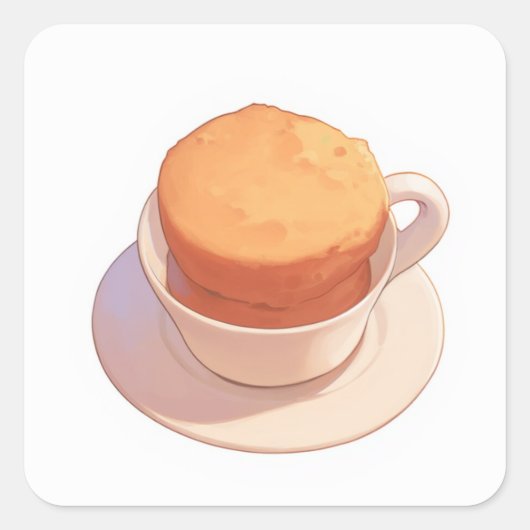 Soft Sweet Art Vierkante Sticker (Voorkant)