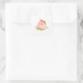 Soft Sweet Art Vierkante Sticker (Tas)