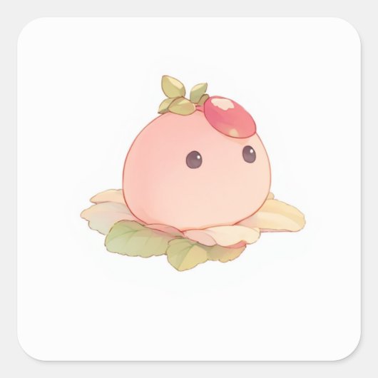 Soft Sweet Art Vierkante Sticker (Voorkant)