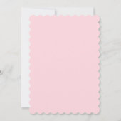 Soft Sweet Blush Pink Lace Coquette Baby shower Kaart (Achterkant)