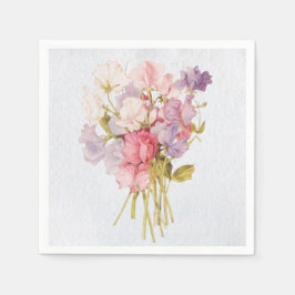 Soft Sweet Pea boeket servetten