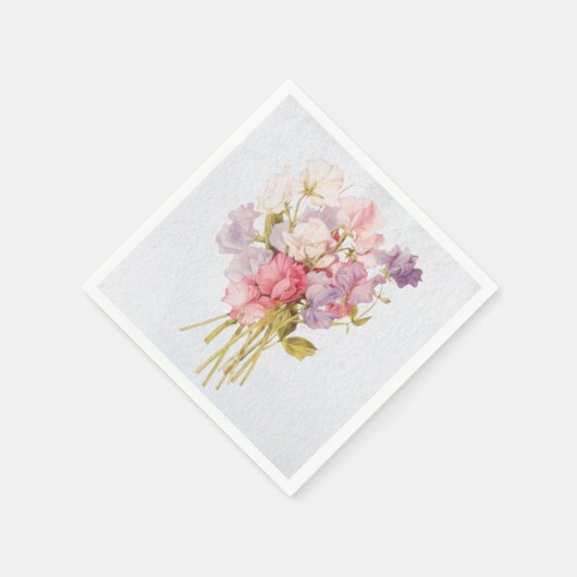 Soft Sweet Pea  boeket servetten (Hoek)