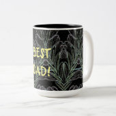 Soft Swirls Black Tweekleurige Koffiemok (Voorkant rechts)