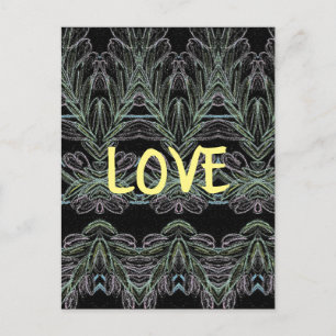 Soft Swirls Love Briefkaart