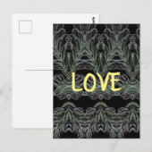 Soft Swirls Love Briefkaart (Voorkant / Achterkant)