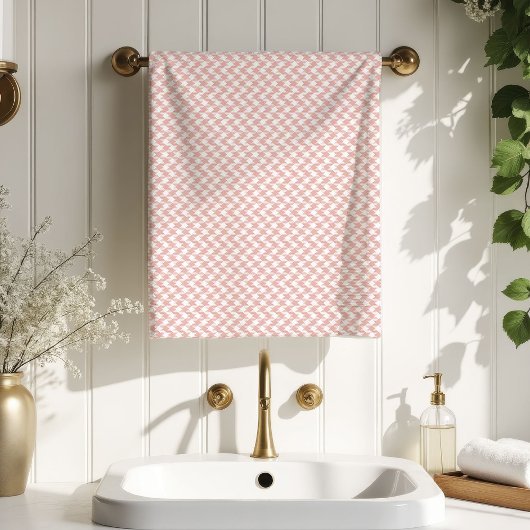 Soft Tartan Bath Towel Rose Gold Gift for Her Bad Handdoek