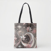 Soft Taupe Rose Moon Warm Neutral Aesthetic Tote Bag (Voorkant)