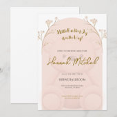 Soft Teddy Bear Baby Shower Invitation Kaart (Voorkant / Achterkant)