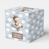 Soft teddybeer piloot baby shower traktatie box id bedankdoosjes (Achterkant)